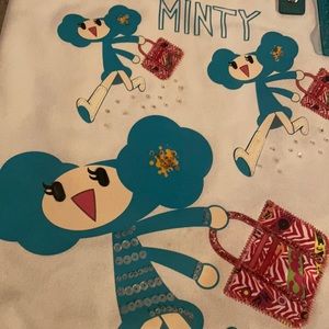 Coach poppy Chan minty tote canvas